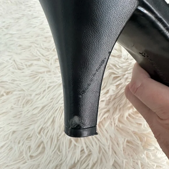 Elegant Black Strappy Heels - Picture 11 of 14